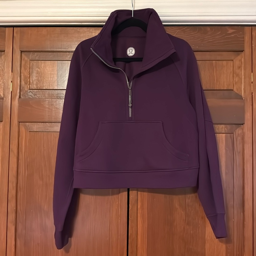 Lululemon Purple Oversized Funnel-Neck Half Zip, M/L
